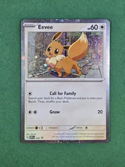 2025 Pokemon SVP-EN Black Star Promo 200 Eevee Cosmic Holo 💨 SWIRL - Image 3