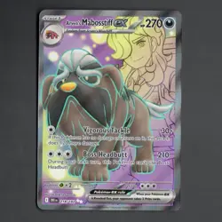 Pokemon TCG Arven's Mabosstiff EX 218/182 Sv10: Destined Rivals Ultra Rare - Image 1