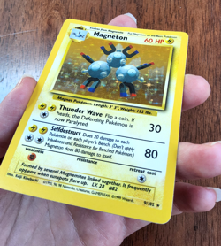 Pokemon TCG Magneton Base Set 9/102 holo rare unlimited 1999 WOTC LP - Image 5