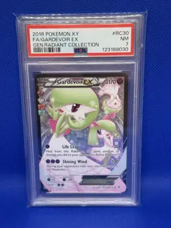 2016 POKEMON XY GENERATIONS RADIANT COLL #RC30 FULL ART/GARDEVOIR EX PSA 7 - Image 1