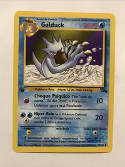 Golduck 35/62 PORTUGUESE Uncommon Non-Holo 1st Edition Fossil Set Pokemon - Image 1