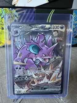 Team Rocket's Nidoking ex 233/182 Sv10: Destined Rivals Holo pokemon tcg - Image 1