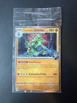 Pokemon Center Promo - Team Rocket’s Tyranitar Destined Rivals Exclusive SEALED - Image 1
