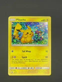 Pikachu - SM86 - Holo Foil - SEQUIN- Black Star - General Mills Exclusive - NM - Image 1