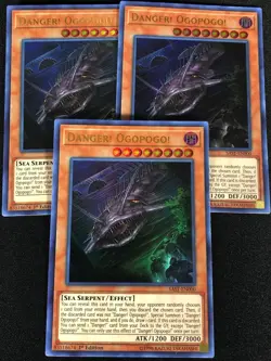 Yugioh Danger! Ogopogo! SAST-EN000 1ST Ultra x3 (LP) - Image 1