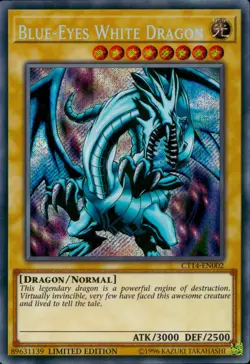 Yugioh CT14-EN002 Blue-Eyes White Dragon Secret Rare Limited Edition - Image 1