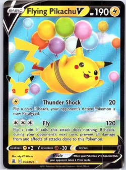 Flying Pikachu V 006/025 Celebrations - Pokemon Card - NM - Image 1