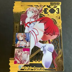 WES - Goddess Story Gold METAL Card - NO Serial Number Asuna Sword Art Anime - Image 1