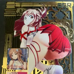 WES - Goddess Story Gold METAL Card - NO Serial Number Asuna Sword Art Anime - Image 2