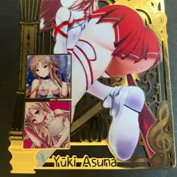 WES - Goddess Story Gold METAL Card - NO Serial Number Asuna Sword Art Anime - Image 3
