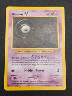 Unown C Neo Destiny 57/105 Regular Uncommon Pokemon Card - Image 1