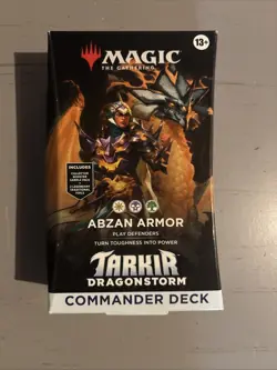 Magic: The Gathering Abzan Armor Tarkir Dragonstorm Commander Deck Sealed Card - Image 1