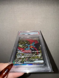 SAR Terastal Festival Roaring Moon EX 218/187 SV8a Japanese Pokemon Card PSA 10 - Image 2