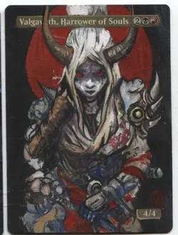 Valgavoth, Harrower of Souls MTG Altered art MAGIC Hand Painted Card Commander - Image 1