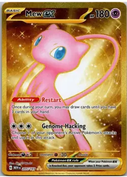 Mew ex 205/165 Scarlet & Violet 151 Full Art Secret Rare Holo Pokemon Card NM - Image 1