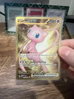 Mew ex 205/165 Scarlet & Violet 151 Full Art Secret Rare Holo Pokemon Card NM - Image 2