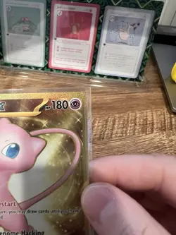 Mew ex 205/165 Scarlet & Violet 151 Full Art Secret Rare Holo Pokemon Card NM - Image 4