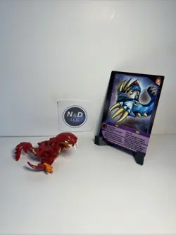 Bakugan Gren Red Pyrus Gundalian Invaders 1080G W/Card RARE - Image 1