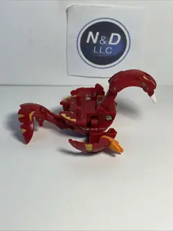 Bakugan Gren Red Pyrus Gundalian Invaders 1080G W/Card RARE - Image 4