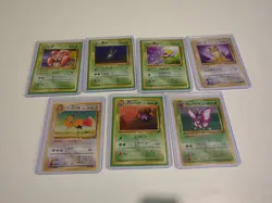 Lot Of 7 Japanese Jungle Pokemon Cards Near Mint - Image 1