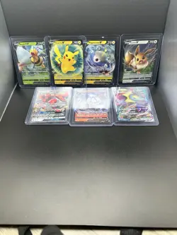 Pokemon Card Lot 200+ Cards w/ Binder- Includes Full Art/Holos/Reverse Holo/Base - Image 2