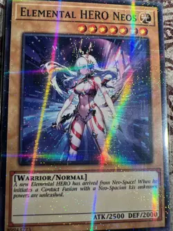 Elemental HERO Neos Waifu YuGiOh HOLO Foil Rare Goddess Story Doujin Card - NM - Image 3