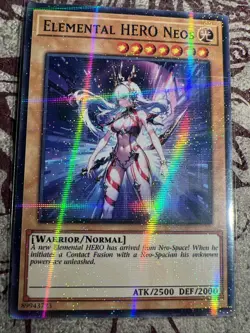 Elemental HERO Neos Waifu YuGiOh HOLO Foil Rare Goddess Story Doujin Card - NM - Image 4