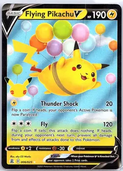 Flying Pikachu V 006/025 Celebrations - Pokemon Card - NM - Image 1