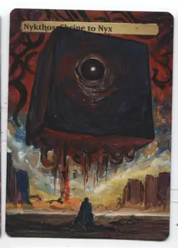 Nykthos, Shrine of Nyx MTG Altered art MAGIC Hand Painted Card Commander - Image 1