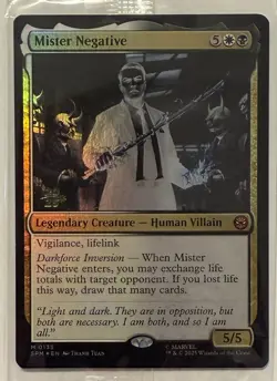Mister Negative Prerelease Foil - Mythic - Marvel's Spider-Man MTG - Image 1