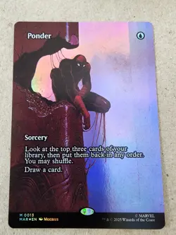 Ponder - #13 Foil (Borderless) Marvel Universe Spider Man - Mtg - Image 1