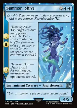MTG Summon: Shiva - Foil NM-Mint Final Fantasy - Image 1