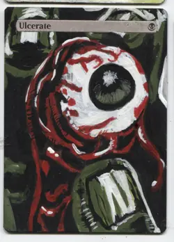 Ulcerate ALTERED ART MTG Rare Magic Hand Painted SEE DESCRIPTION - Image 1