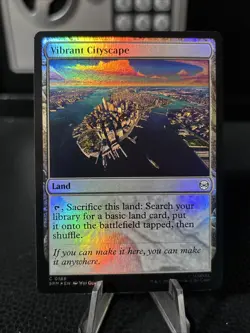 Vibrant Cityscape Marvel's Spider-Man Foil - Image 1