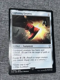 Lightning Greaves #349 NM/M Final Fantasy FIC Magic MTG 0349 Regular - Image 1