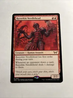 Razorkin Needlehead - Duskmourn: House of Horror MTG Plus Bonus Rare!!! - Image 1
