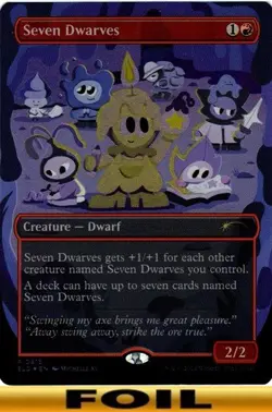 1x - Seven Dwarves - #815 - FOIL - Secret Lairs - NM MTG - Image 1