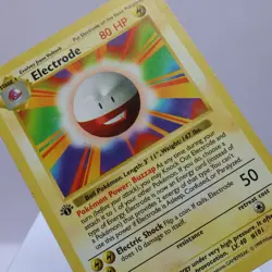Pokemon TCG - Electrode 21/102 Base Set Rare 1st Edition WOTC 1999 - Image 1