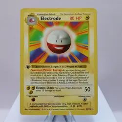 Pokemon TCG - Electrode 21/102 Base Set Rare 1st Edition WOTC 1999 - Image 2