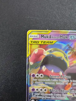 Pokemon TCG Muk & Alolan Muk GX 61/214 Tag Team Unbroken Bonds English 2019 - Image 2