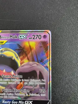 Pokemon TCG Muk & Alolan Muk GX 61/214 Tag Team Unbroken Bonds English 2019 - Image 3