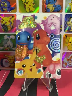 Pokemon Sticker Rare Vintage Vending Machine Holo prism Nintendo 2000 Bandai - Image 2