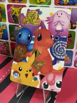 Pokemon Sticker Rare Vintage Vending Machine Holo prism Nintendo 2000 Bandai - Image 5