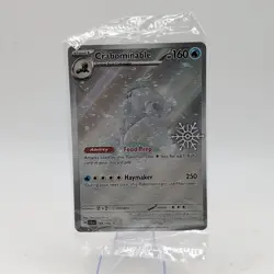 Crabominable 149/142 Pokemon TCG Holiday Calendar 2025 Festive Stamp SEALED - Image 1