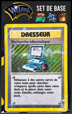 Carte Pokemon Recherche Informatique 71/102 Rare Set De Base Wizards FR - Image 1