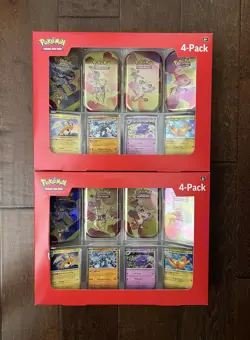 Pokemon Scarlet And Violet 151 Mini Tins 4 Pack Sams Club Lot of 2 New IN HAND - Image 1