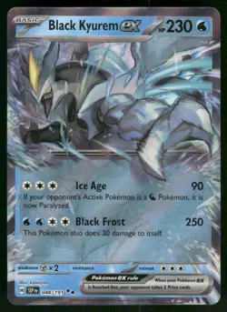 Black Kyurem ex - 048/191 Double Rare Holo NM Pokemon SV08: Surging Sparks - Image 1