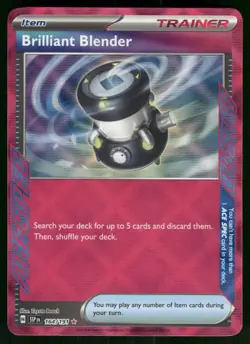 Brilliant Blender 164/191 ACE SPEC Rare Holo NM Pokemon SV08: Surging Sparks - Image 1
