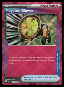 Megaton Blower 182/191 ACE SPEC Rare Holo NM Pokemon SV08: Surging Sparks - Image 1