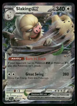 Slaking ex - 147/191 Double Rare Holo NM Pokemon SV08: Surging Sparks - Image 1